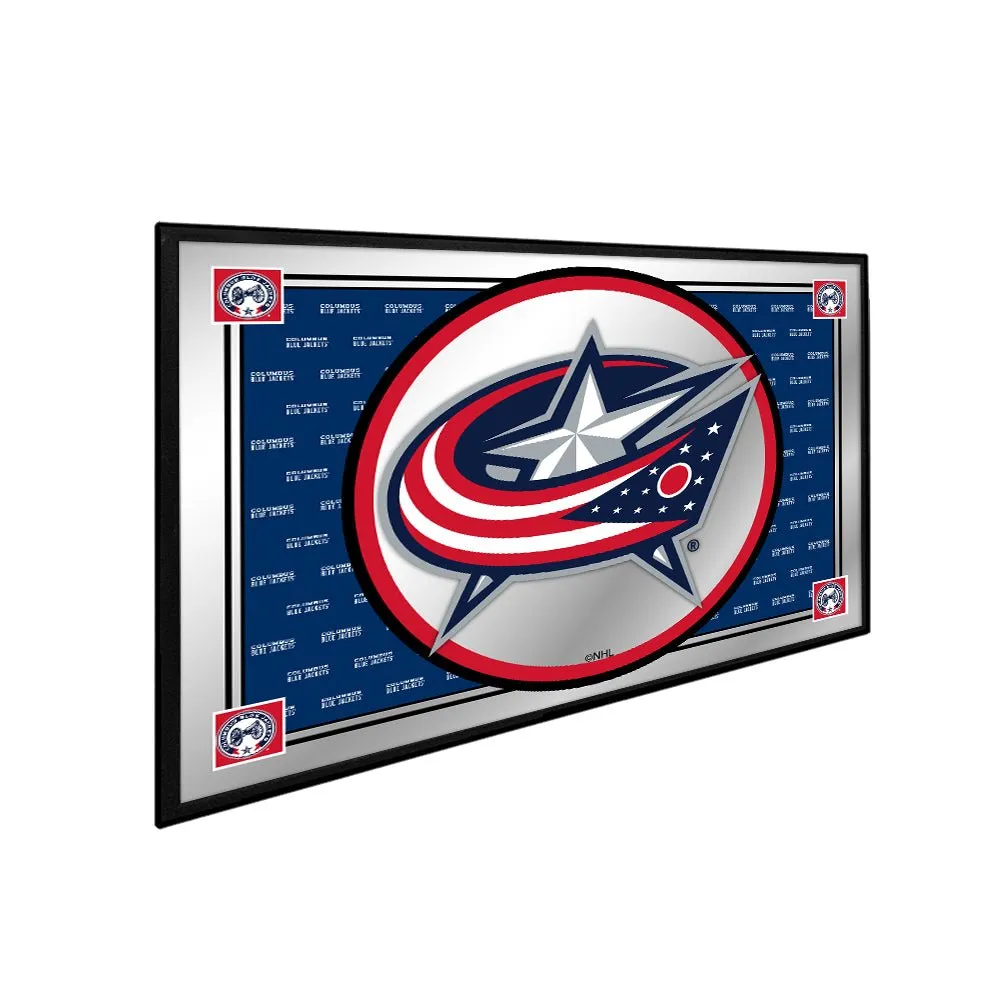 Columbus Blue Jackets: Team Spirit - Framed Mirrored Wall Sign