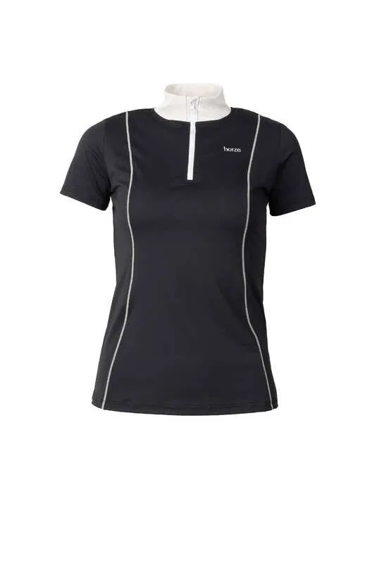 Horze Ryleigh Ladies Show Shirt Navy Blue