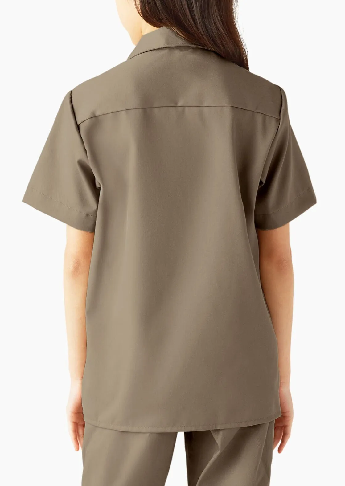 Kids Twill Short Sleeve Work Shirt